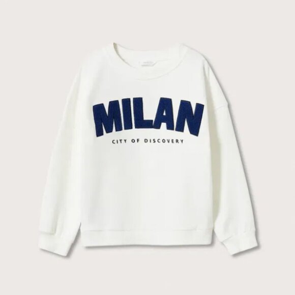Mango Kid Slogan Sweatshirt 7/8 - Picture 1 of 7
